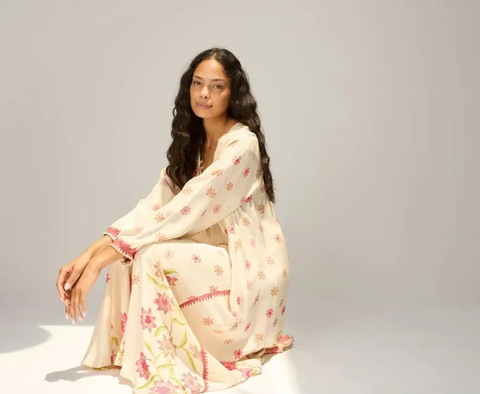Women Natalie Martin Dresses Fiore Maxi Starflower Cream
