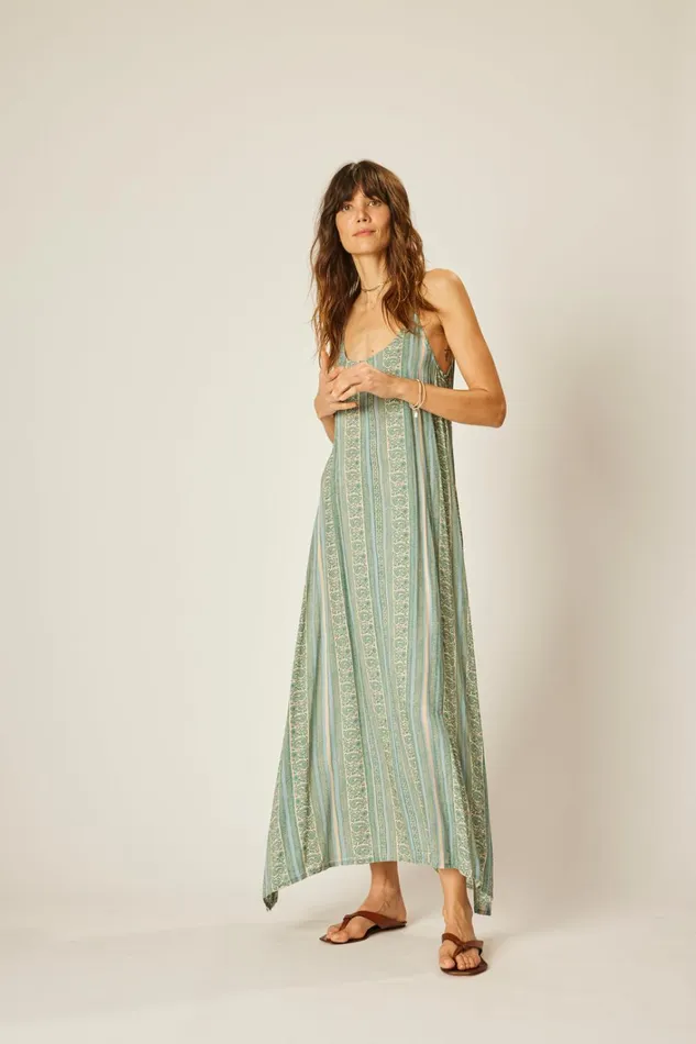 Women Natalie Martin Dresses Heather Maxi Paisley Stripe Pool