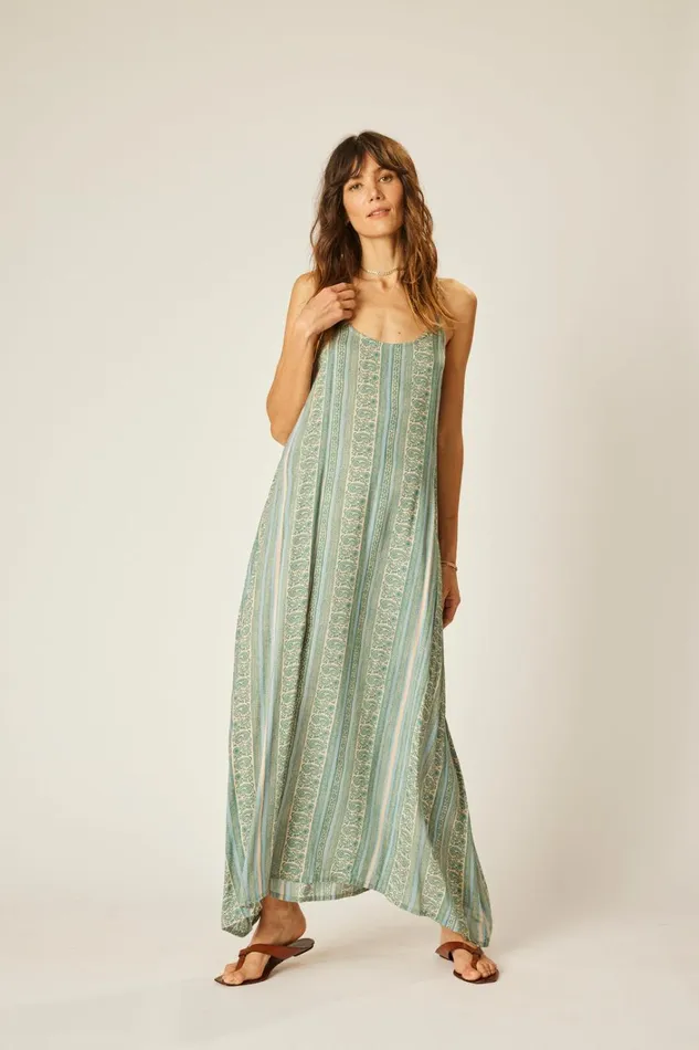 Women Natalie Martin Dresses Heather Maxi Paisley Stripe Pool