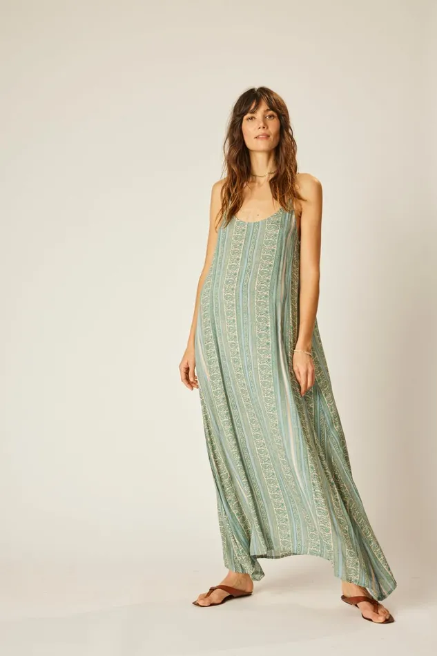 Women Natalie Martin Dresses Heather Maxi Paisley Stripe Pool