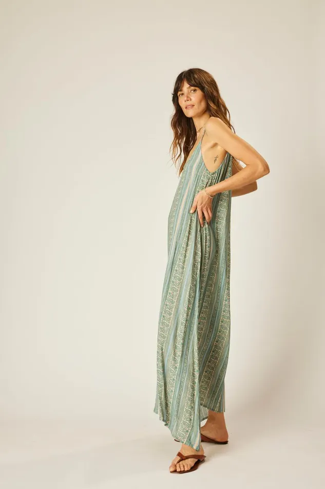 Women Natalie Martin Dresses Heather Maxi Paisley Stripe Pool