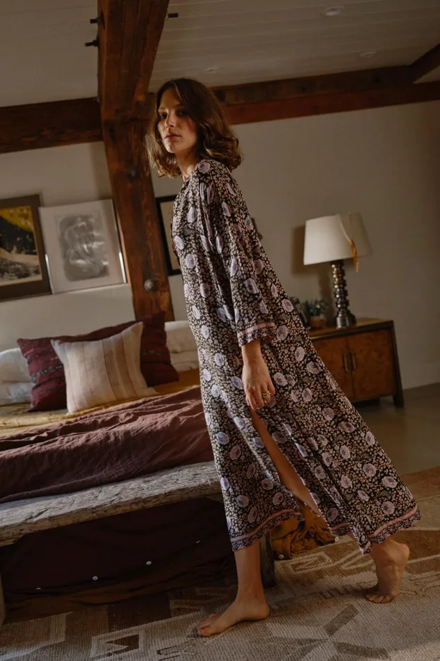 Women Natalie Martin Dresses Isobel Dress Vintage Flowers Sepia