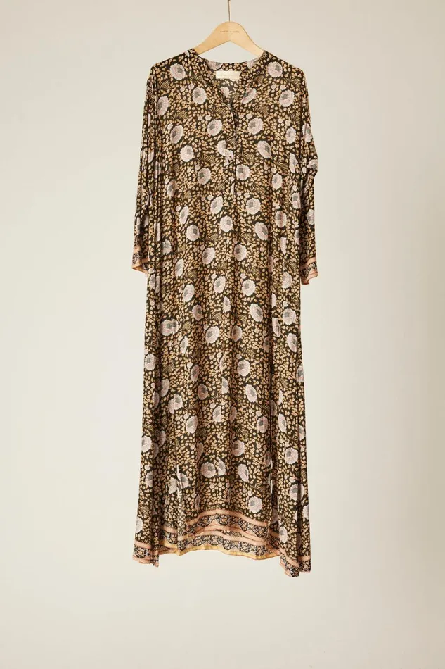 Women Natalie Martin Dresses Isobel Dress Vintage Flowers Sepia