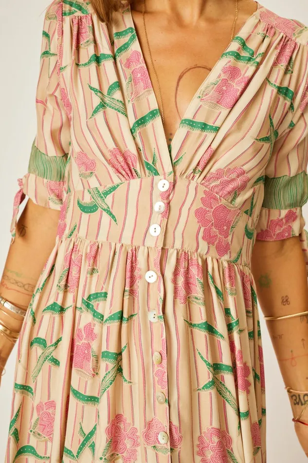 Women Natalie Martin Dresses Layla Dress Chamomile Rose