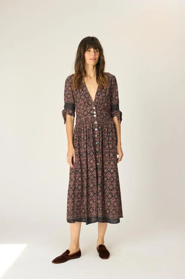 Women Natalie Martin Dresses Layla Dress Fleurdelis Black