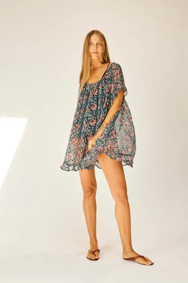 Women Natalie Martin Dresses Marina Dress Geranium Midnight