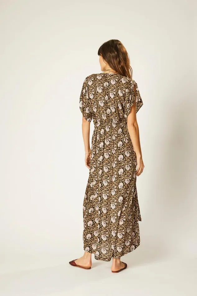 Women Natalie Martin Dresses Monica Dress Vintage Flowers Sepia Women Natalie Martin Dresses Monica Dress Vintage Flowers Sepia