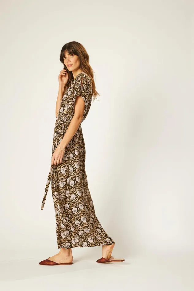 Women Natalie Martin Dresses Monica Dress Vintage Flowers Sepia Women Natalie Martin Dresses Monica Dress Vintage Flowers Sepia