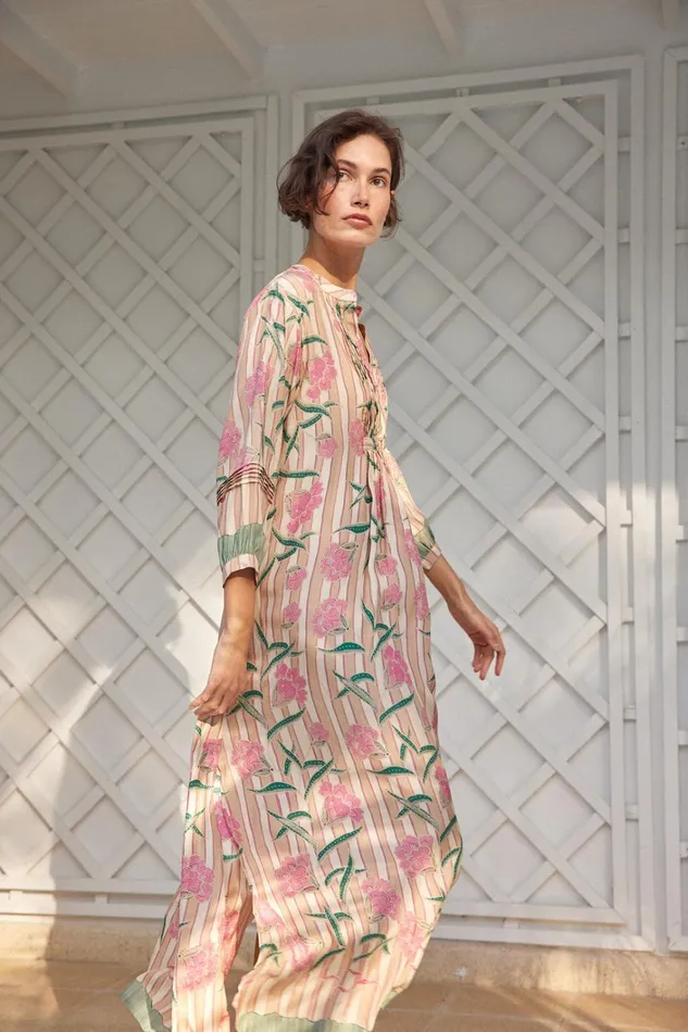 Women Natalie Martin Dresses Sammie Maxi Chamomile Rose