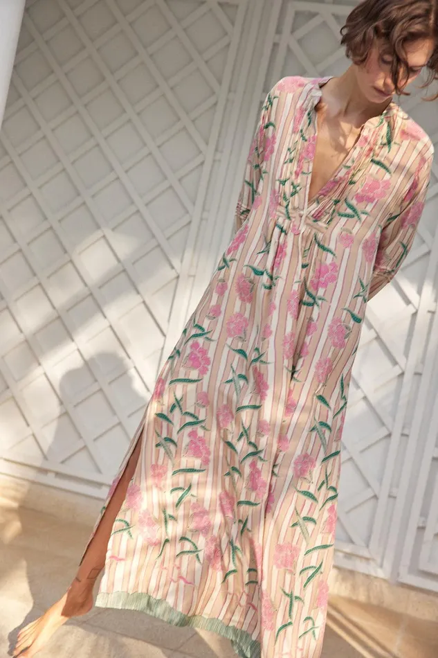 Women Natalie Martin Dresses Sammie Maxi Chamomile Rose