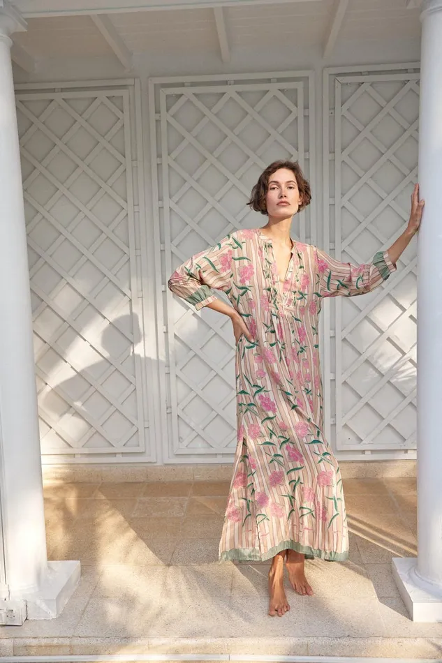 Women Natalie Martin Dresses Sammie Maxi Chamomile Rose