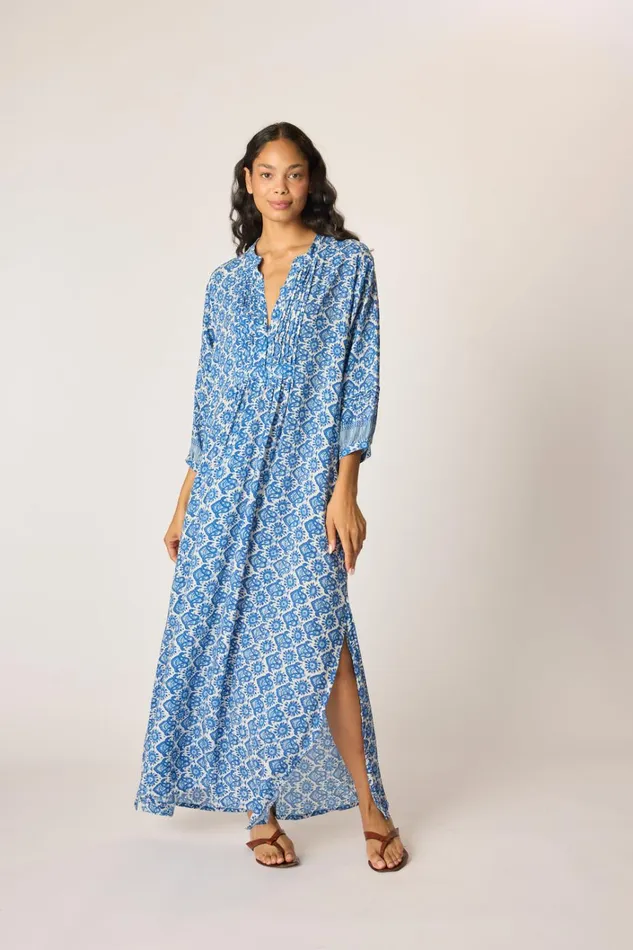 Women Natalie Martin Dresses Sammie Maxi Fleurdelis Blue