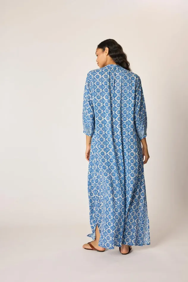 Women Natalie Martin Dresses Sammie Maxi Fleurdelis Blue