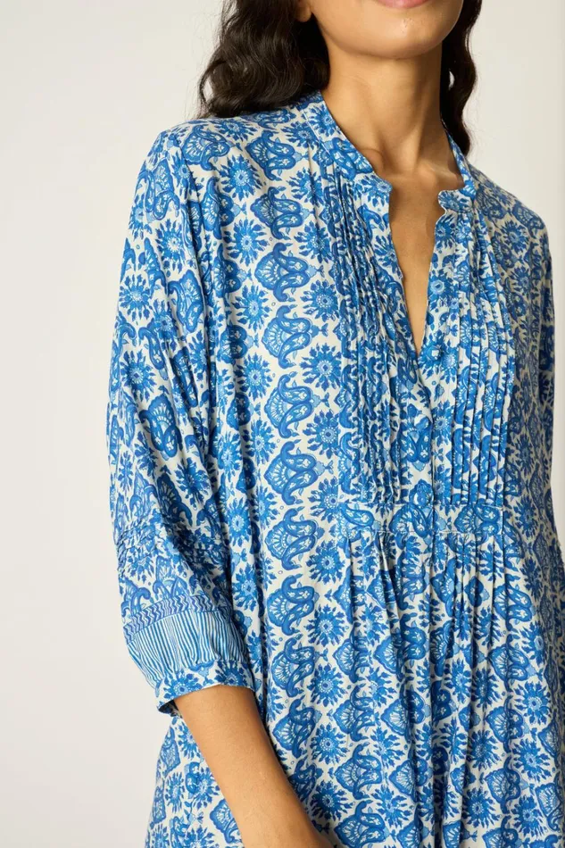 Women Natalie Martin Dresses Sammie Maxi Fleurdelis Blue