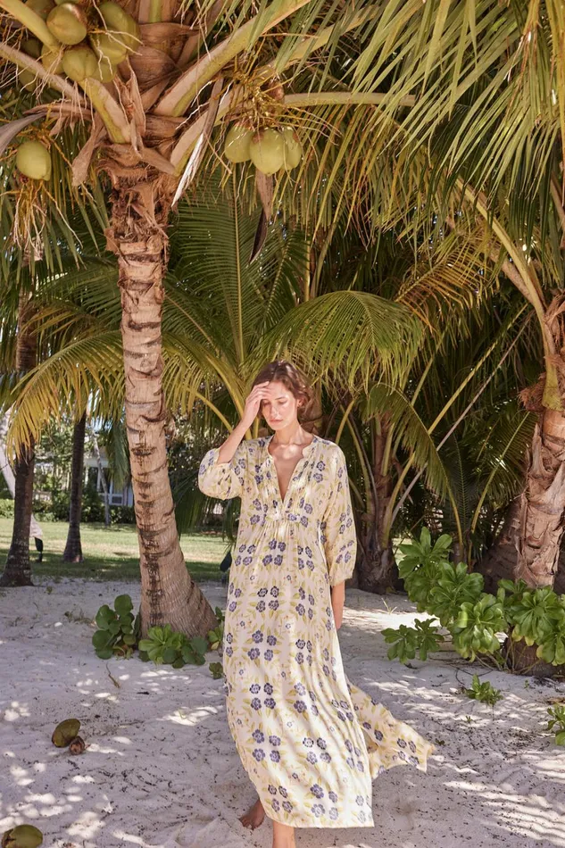 Women Natalie Martin Dresses Sammie Maxi Prairie Indigo