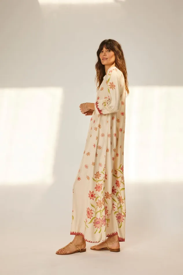 Women Natalie Martin Dresses Sammie Maxi Starflower Cream
