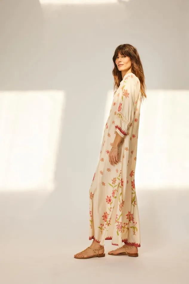 Women Natalie Martin Dresses Sammie Maxi Starflower Cream