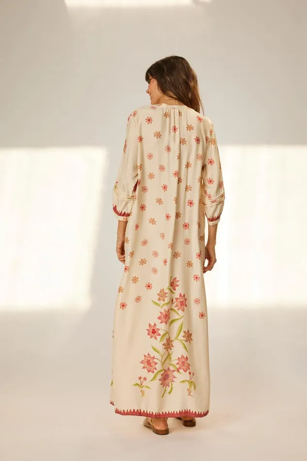 Women Natalie Martin Dresses Sammie Maxi Starflower Cream
