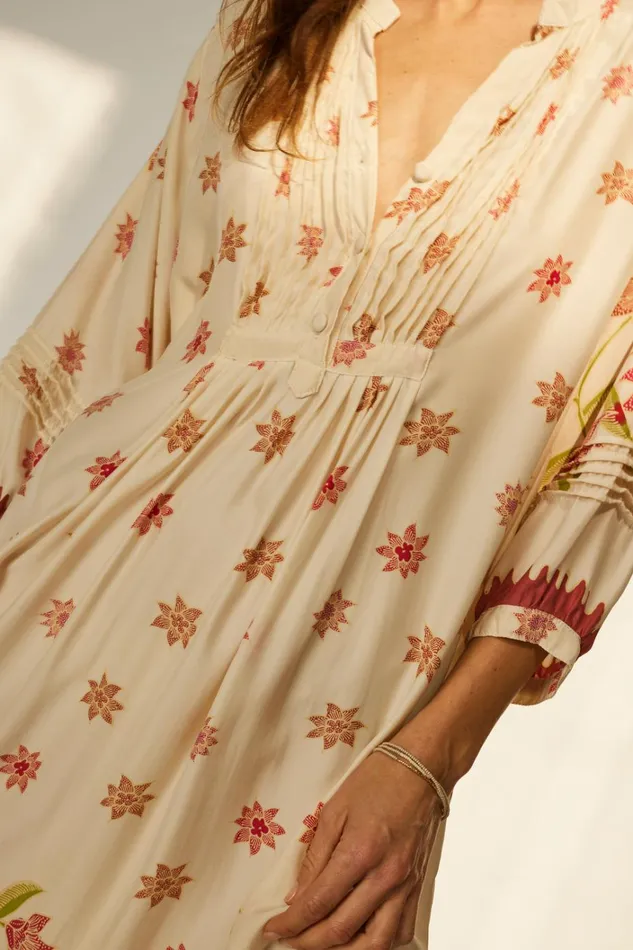 Women Natalie Martin Dresses Sammie Maxi Starflower Cream