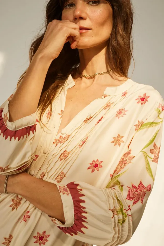 Women Natalie Martin Dresses Sammie Maxi Starflower Cream