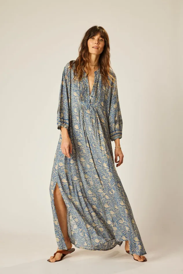 Women Natalie Martin Dresses Sammie Maxi Water Lily Blue