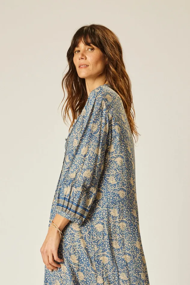 Women Natalie Martin Dresses Sammie Maxi Water Lily Blue