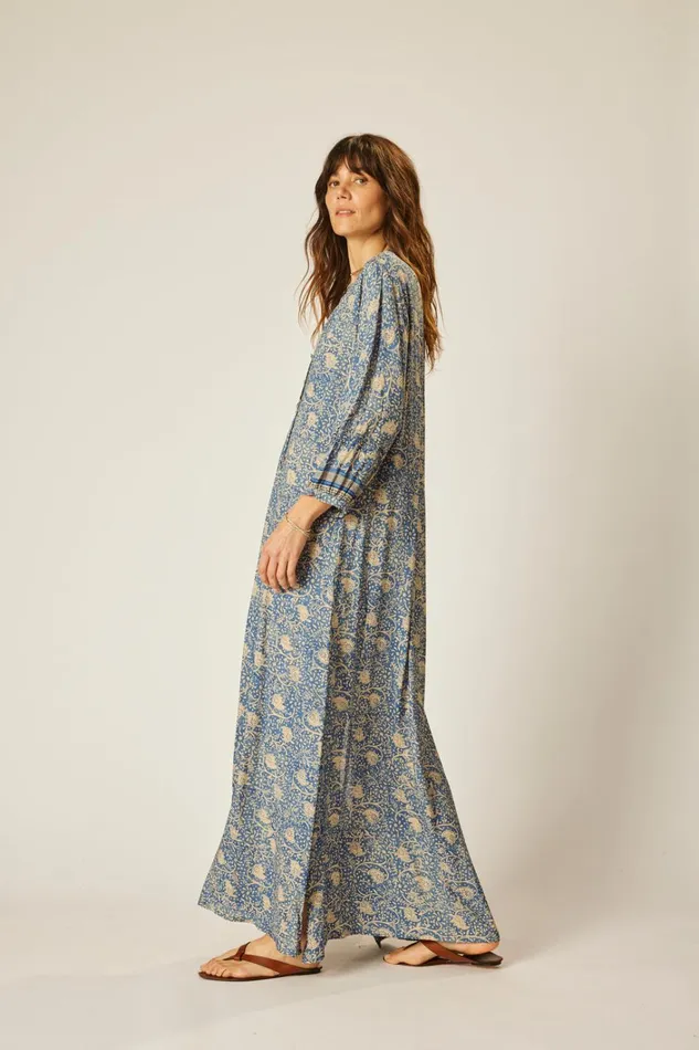 Women Natalie Martin Dresses Sammie Maxi Water Lily Blue