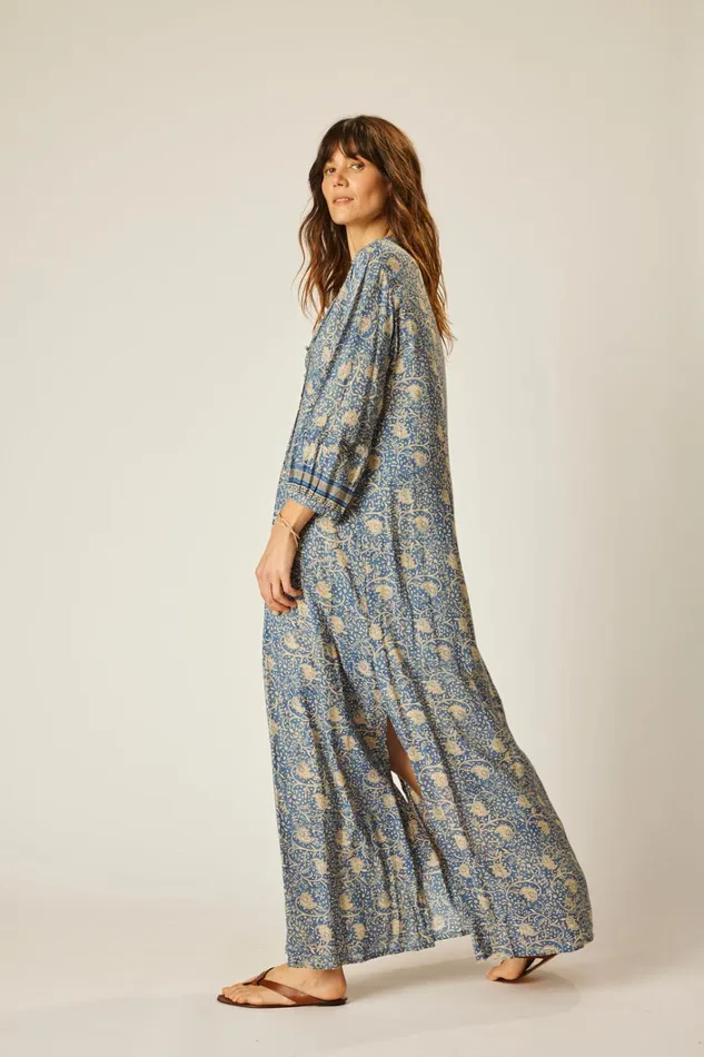 Women Natalie Martin Dresses Sammie Maxi Water Lily Blue