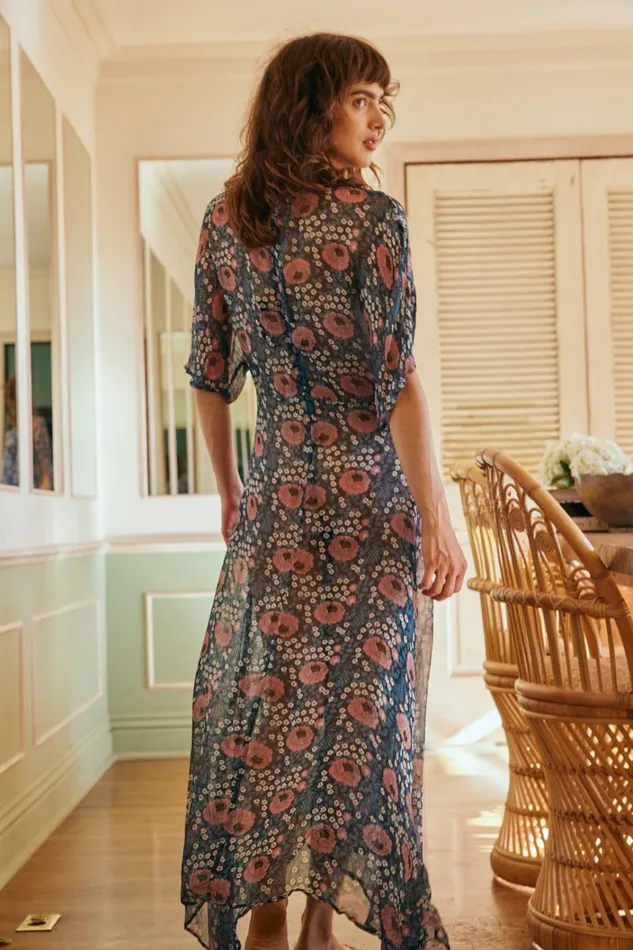 Women Natalie Martin Dresses Tiffany Dress Vintage Flowers Indigo
