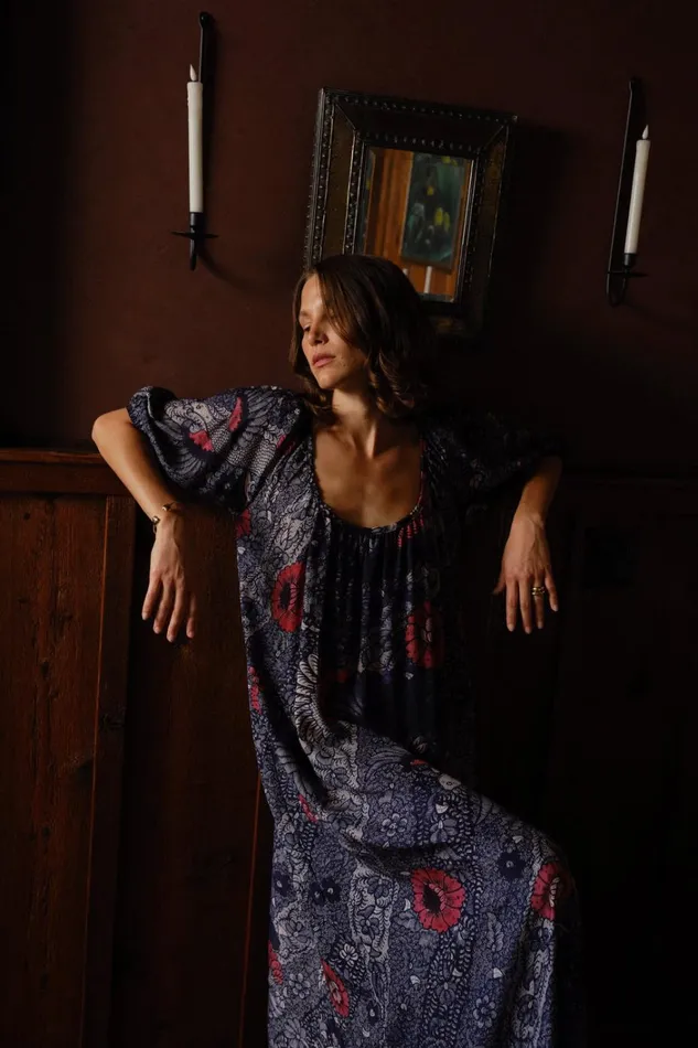 Women Natalie Martin Dresses Vivi Dress Peacock Ink