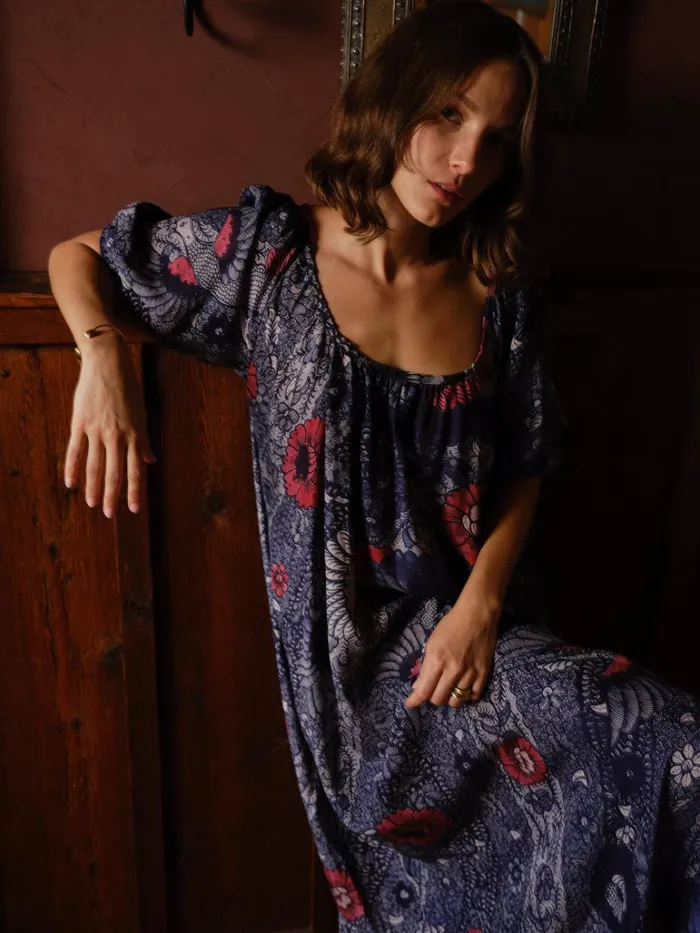 Women Natalie Martin Dresses Vivi Dress Peacock Ink