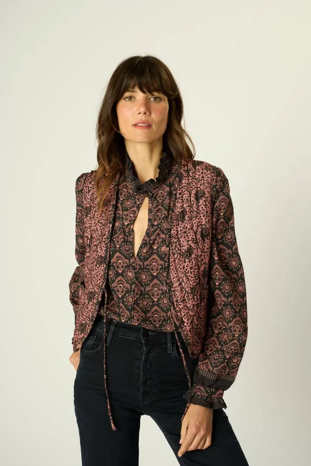 Women Natalie Martin Jackets and Vests Felicity Vest Fleurdelis Black Women Natalie Martin Jackets and Vests Felicity Vest Fleurdelis Black