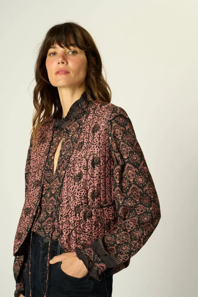 Women Natalie Martin Jackets and Vests Felicity Vest Fleurdelis Black Women Natalie Martin Jackets and Vests Felicity Vest Fleurdelis Black