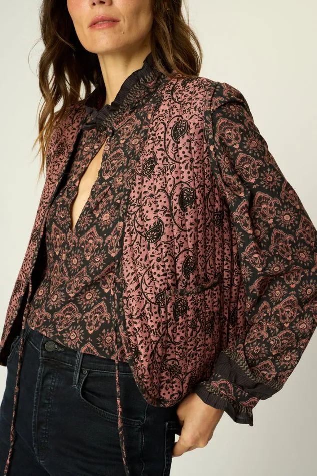 Women Natalie Martin Jackets and Vests Felicity Vest Fleurdelis Black Women Natalie Martin Jackets and Vests Felicity Vest Fleurdelis Black