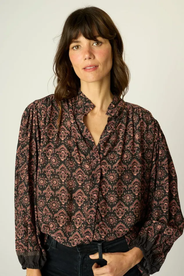 Women Natalie Martin Tops Iris Top Fleurdelis Black Women Natalie Martin Tops Iris Top Fleurdelis Black