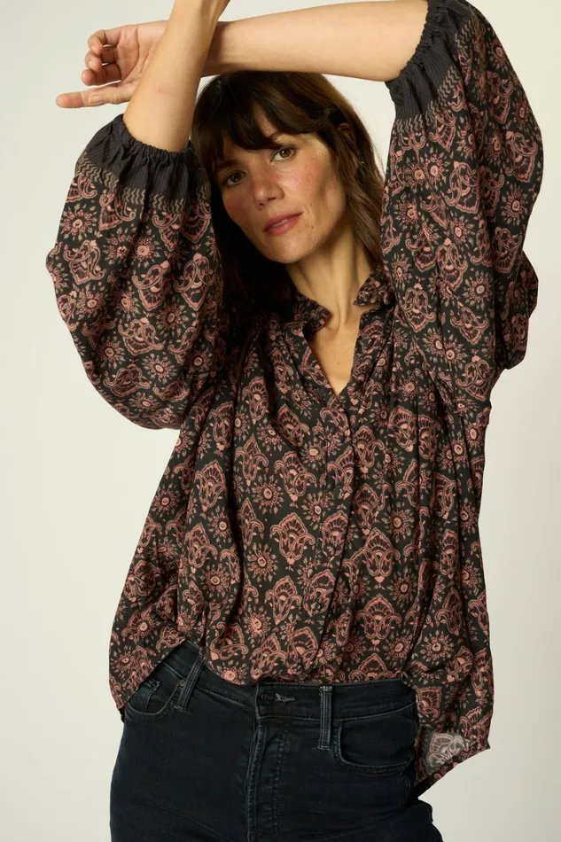 Women Natalie Martin Tops Iris Top Fleurdelis Black Women Natalie Martin Tops Iris Top Fleurdelis Black
