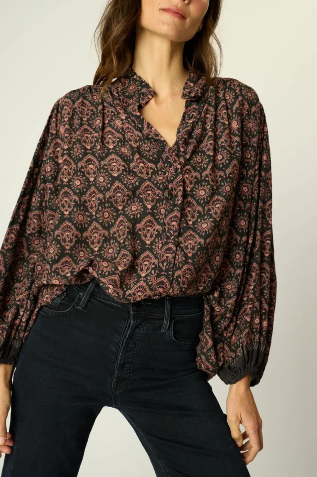 Women Natalie Martin Tops Iris Top Fleurdelis Black Women Natalie Martin Tops Iris Top Fleurdelis Black