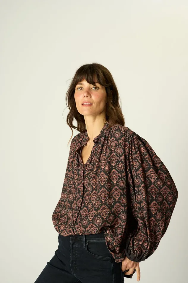 Women Natalie Martin Tops Iris Top Fleurdelis Black Women Natalie Martin Tops Iris Top Fleurdelis Black