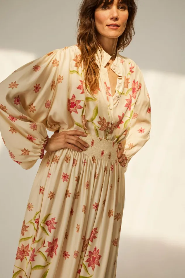 Women Natalie Martin Tops Iris Top Starflower Cream Women Natalie Martin Tops Iris Top Starflower Cream