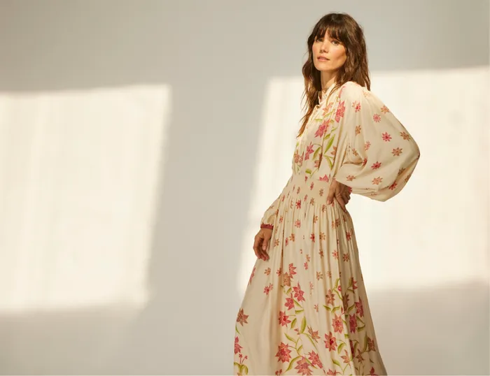 Women Natalie Martin Tops Iris Top Starflower Cream Women Natalie Martin Tops Iris Top Starflower Cream