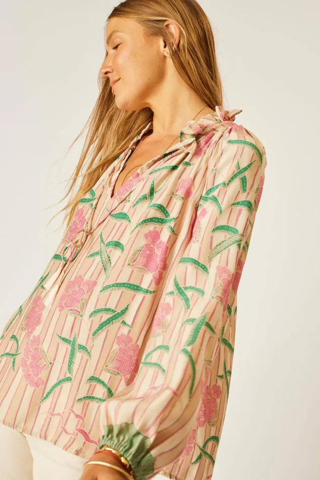 Women Natalie Martin Tops Penny Blouse Chamomile Rose