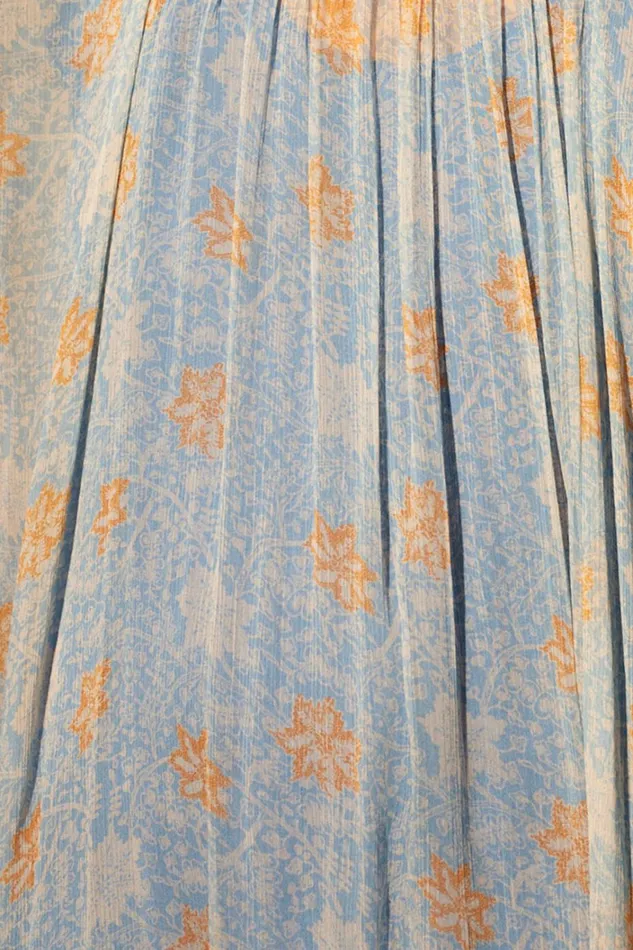 Women Natalie Martin Tops Penny Blouse Snowflake Tangerine
