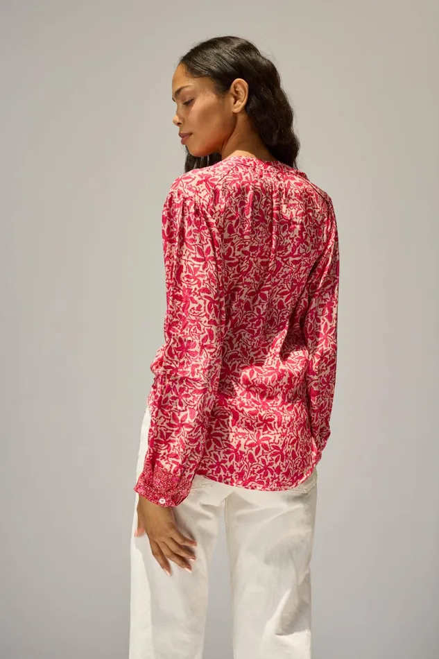 Women Natalie Martin Tops Tolan Shirt Gloriosa Flamingo