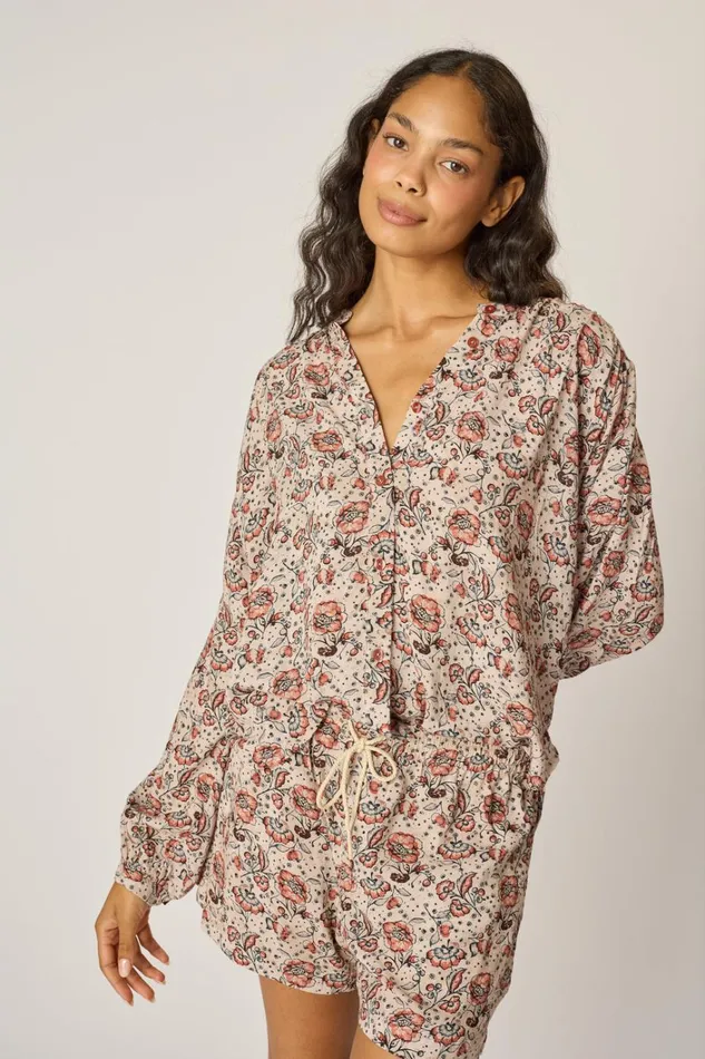 Women Natalie Martin Tops Tolan Shirt Heirloom Rose
