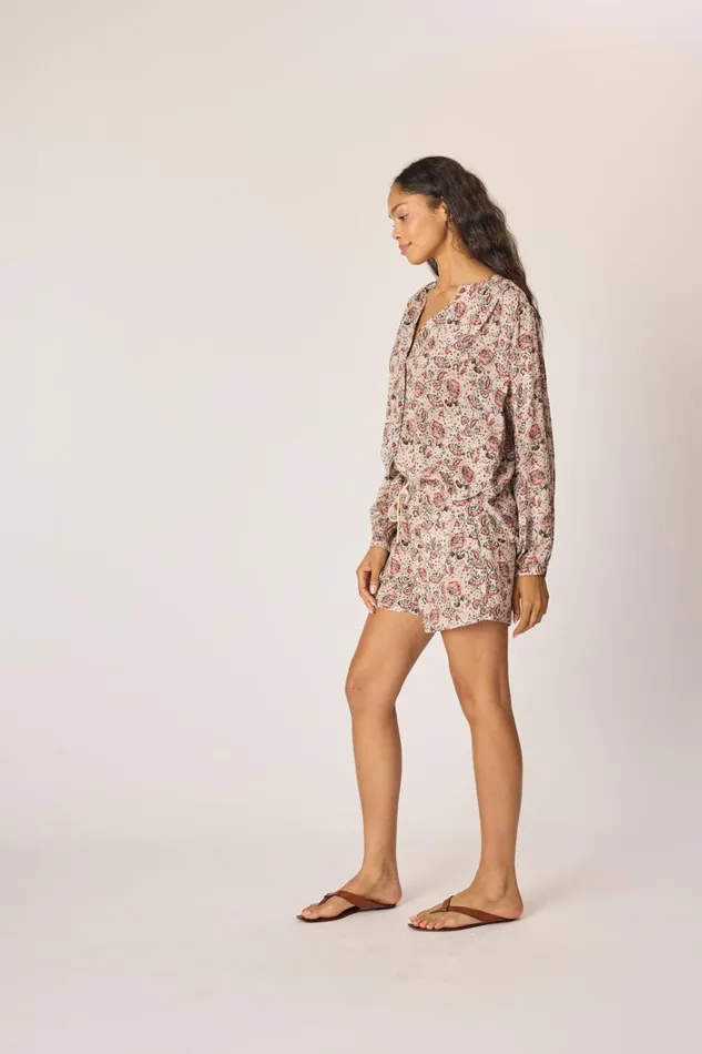 Women Natalie Martin Tops Tolan Shirt Heirloom Rose