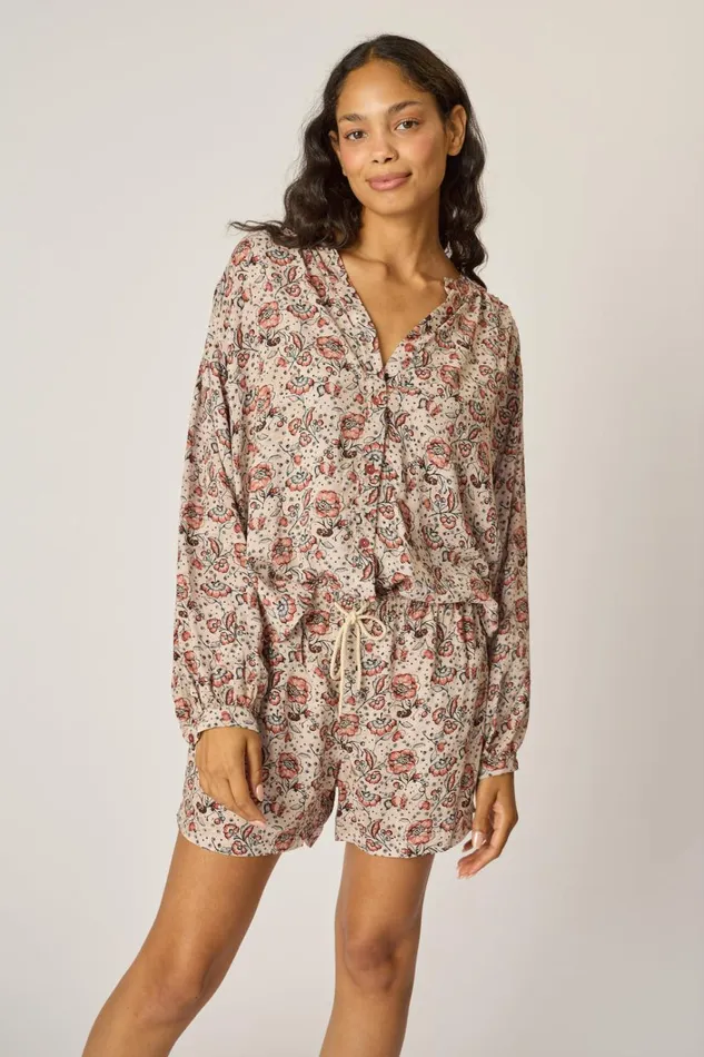 Women Natalie Martin Tops Tolan Shirt Heirloom Rose