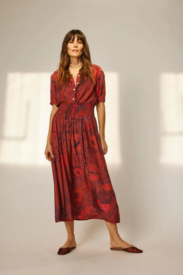 Women Natalie Martin Tops Violet Top Peacock Currant