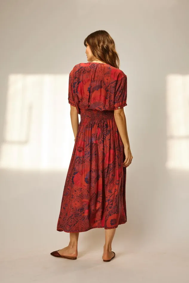 Women Natalie Martin Tops Violet Top Peacock Currant