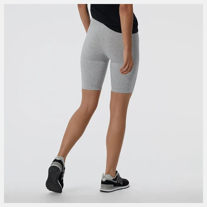 Women NB Essentials Stacked Fitted Short ATHLETIC GREY Shorts New Balance
