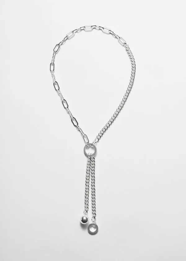 Women Necklaces and Other Stories ORing Chain Necklace Silver Women Necklaces and Other Stories ORing Chain Necklace Silver